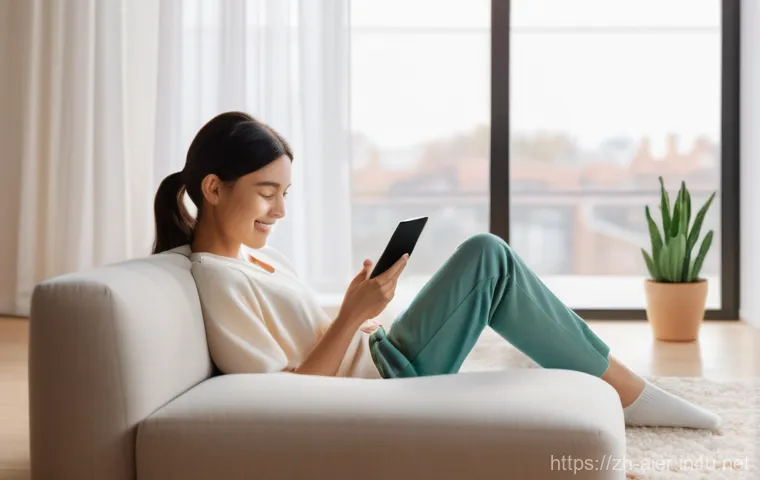 머신러닝과 자연어 처리 기술 - **Prompt:** A young adult, gender-neutral, in their late 20s, dressed in comfortable, modest lounge ...