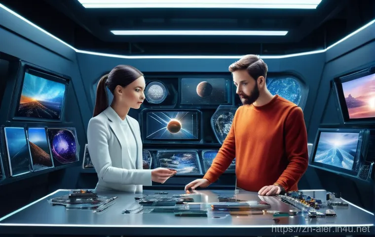 인공지능과 인간의 협업 사례 - Here are three detailed image generation prompts in English, adhering to all the specified guideline...