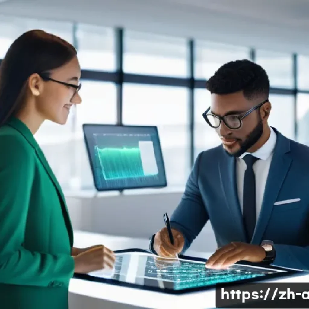 AI 관련 취업 시장 트렌드 - **Prompt:** A diverse group of young professionals (two men, two women, various ethnicities, all wea...