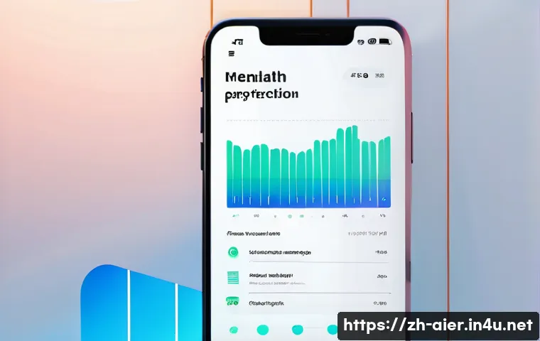 AI 연구의 다학문적 접근 사례 - A futuristic AI-powered mental health support app interface on a sleek smartphone screen, showing a ...