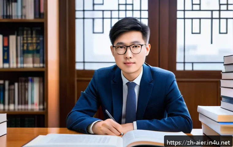 AI 관련 연구 논문의 구조와 작성법 - A modern academic study environment showcasing a young Chinese researcher, dressed in smart casual a...